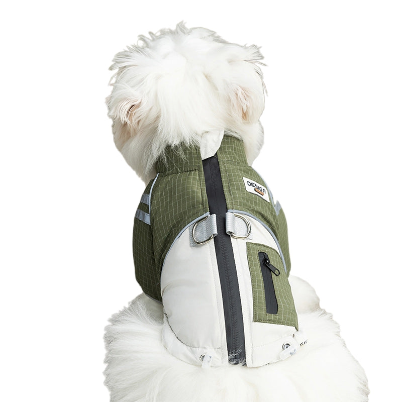 Cappotto Design Impermeabile Cani - Taschina e Coulisse