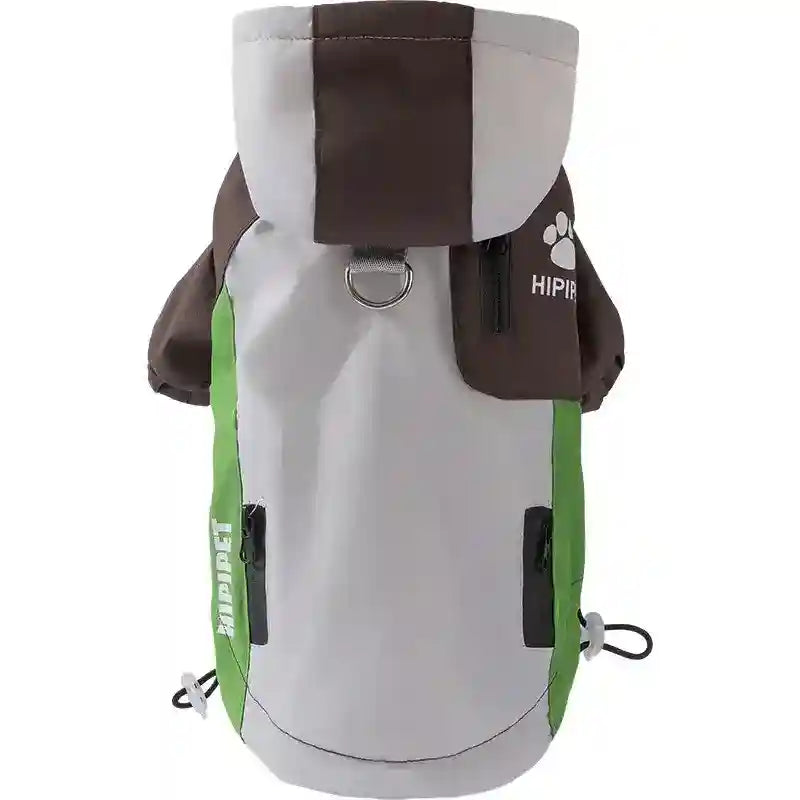 Impermeable para perros al aire libre - Capucha Bolsillos reflectantes