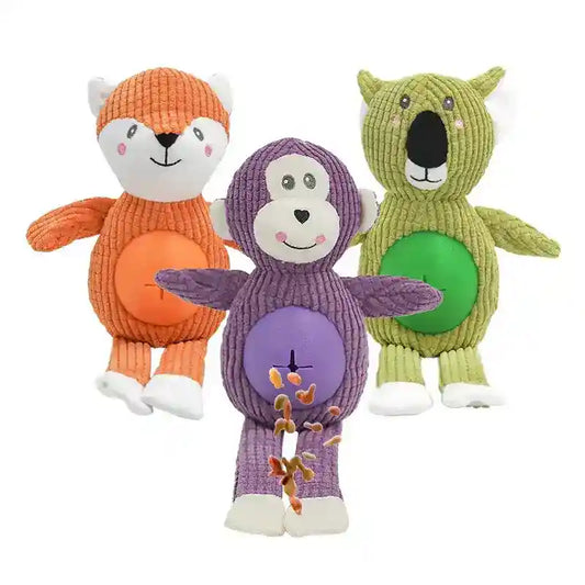 Peluche Cani con Pallina Porta Snack - Interattivo by Dog Moda