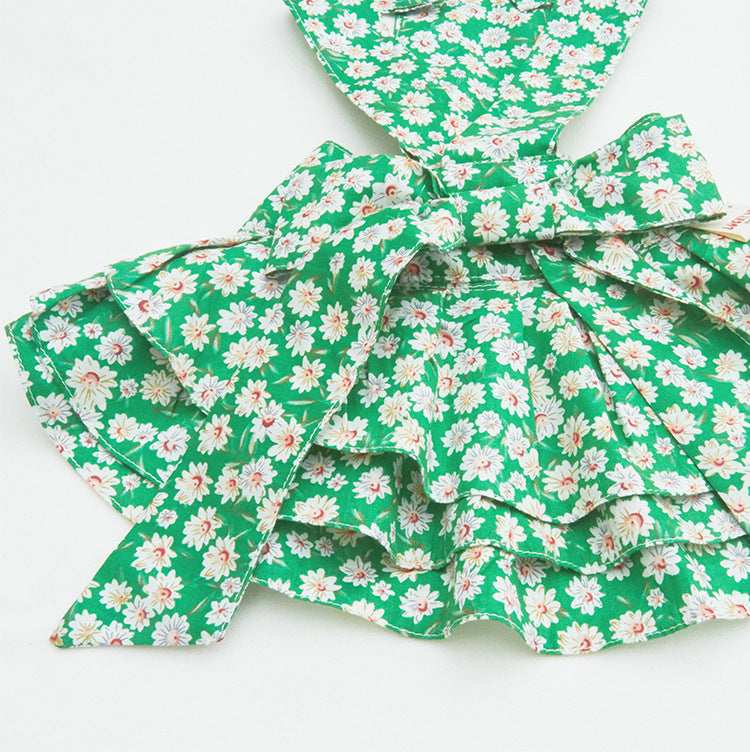 Dog dress "Fanny" with skirt and bow on the back | DogModa