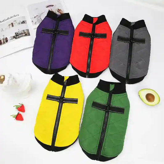 Cappottino Dot per Cani - Chiusura Dorso e Anello Guinzaglio by Dog Moda