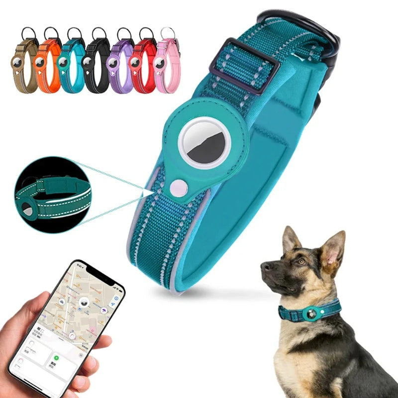 Collare Cani con Alloggio AirTag - Nylon Regolabile