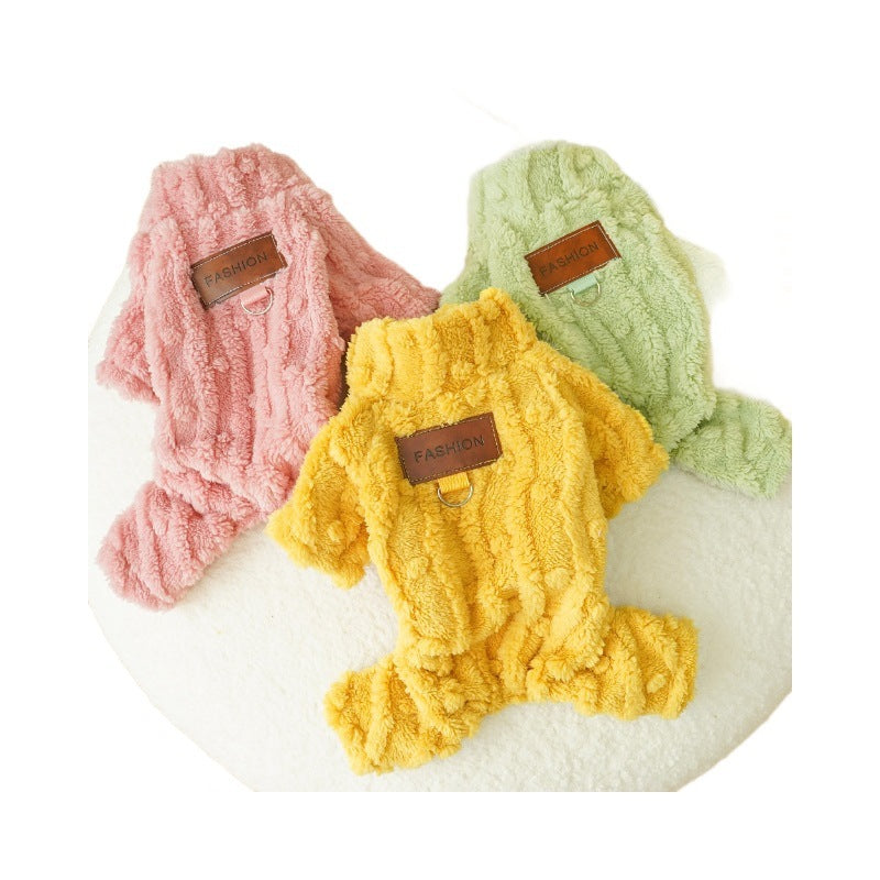 Noblesse 4-Legged Dog Onesie - Warm Fleece Coat