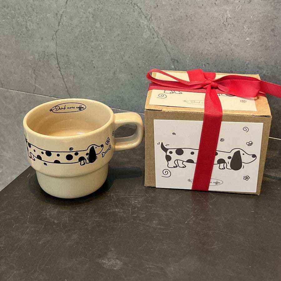 Tazza Bassotto in Ceramica con Sottotazza – Idea Regalo Perfetta