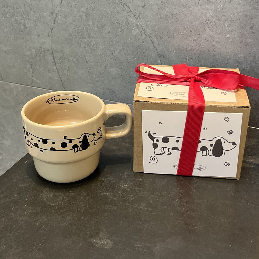 Tazza Bassotto in Ceramica con Sottotazza – Idea Regalo Perfetta