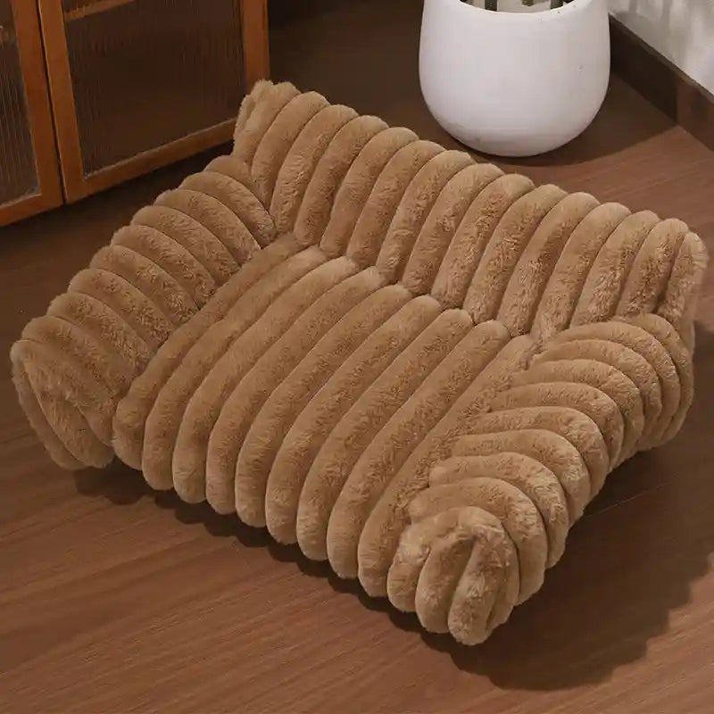 Royal Sofa Velvet Cat Bed - Elegant Soft Bed