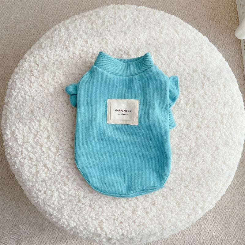 Camiseta para Perro Felicidad Estilo Princesa - Azul Rosa Amarillo