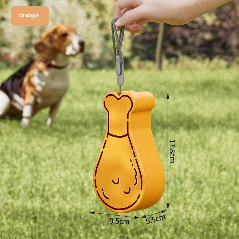 Borraccia Cane 2 in 1 Coscia di Pollo – Acqua e Cibo da Viaggio