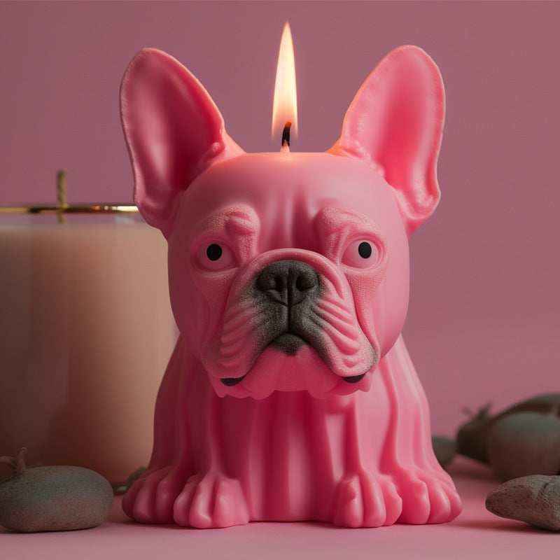 Candela Bulldog Decorativa – Idea Regalo per Amanti dei Cani by Dog Moda
