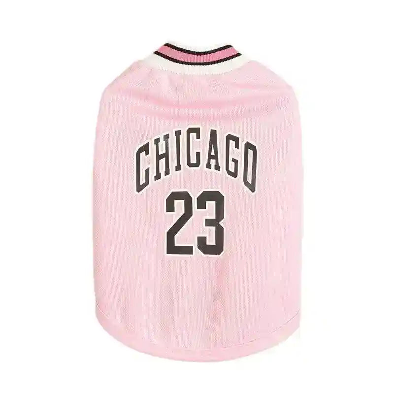 Maglia Basket Cani Chicago 23 Smanicata Traspirante by Dog Moda