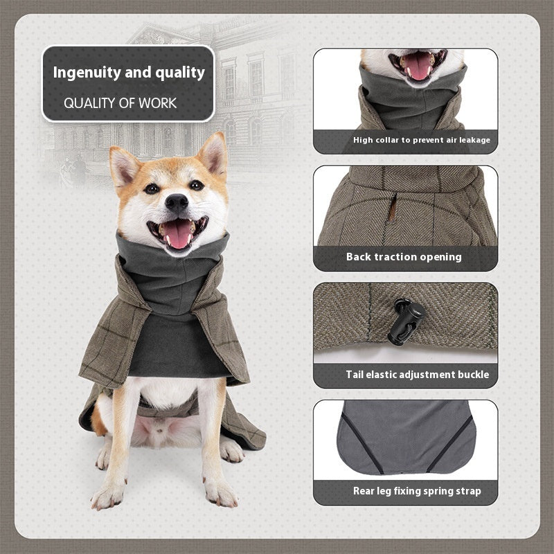 Cappotto per Cani Soho - Caldo con Pettorina e Collo Alto