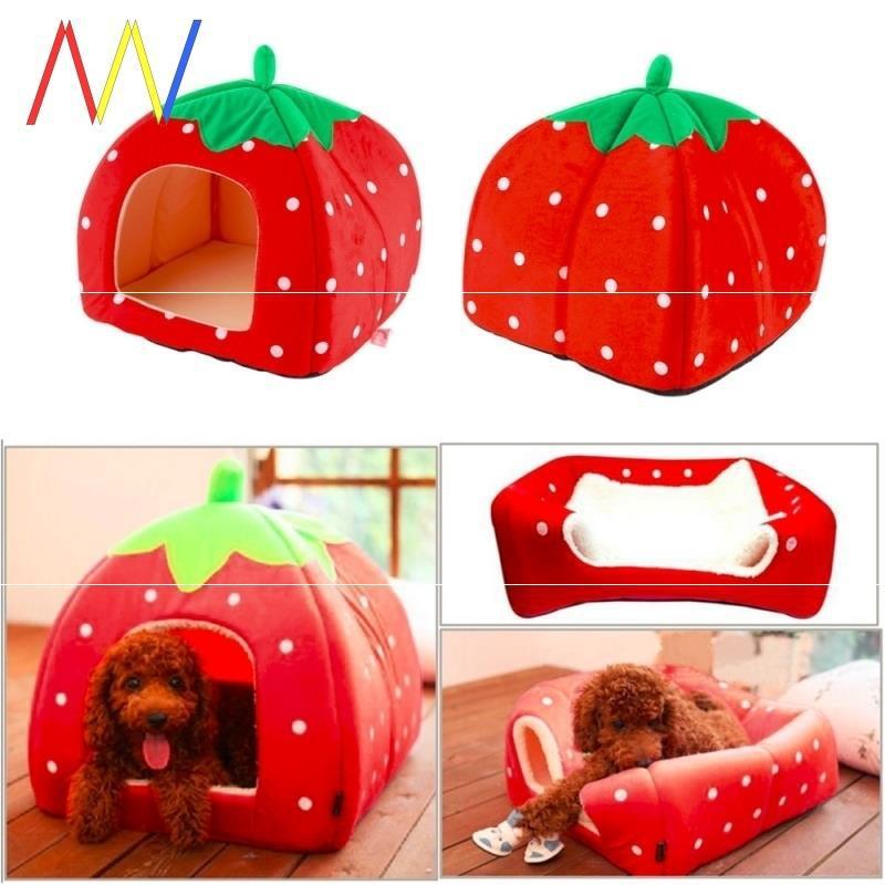 Lettino Ananas Arancione con ciuffetto per cani