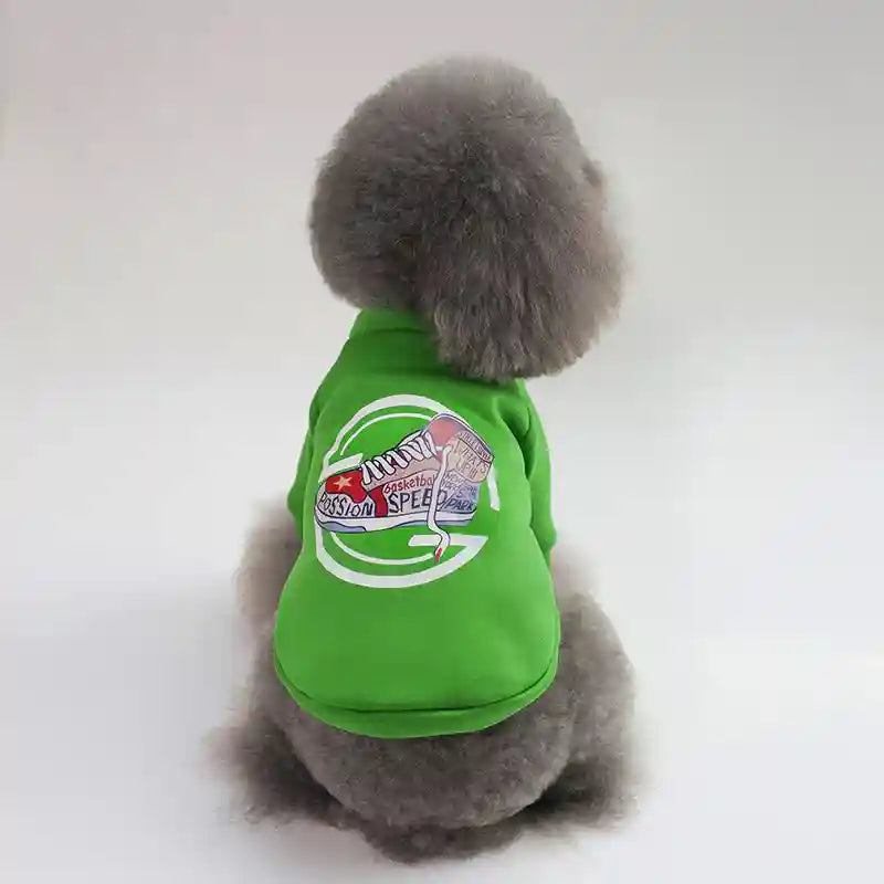 Felpa Pile Cani con Stampe - Cappuccio e Design Trendy by Dog Moda