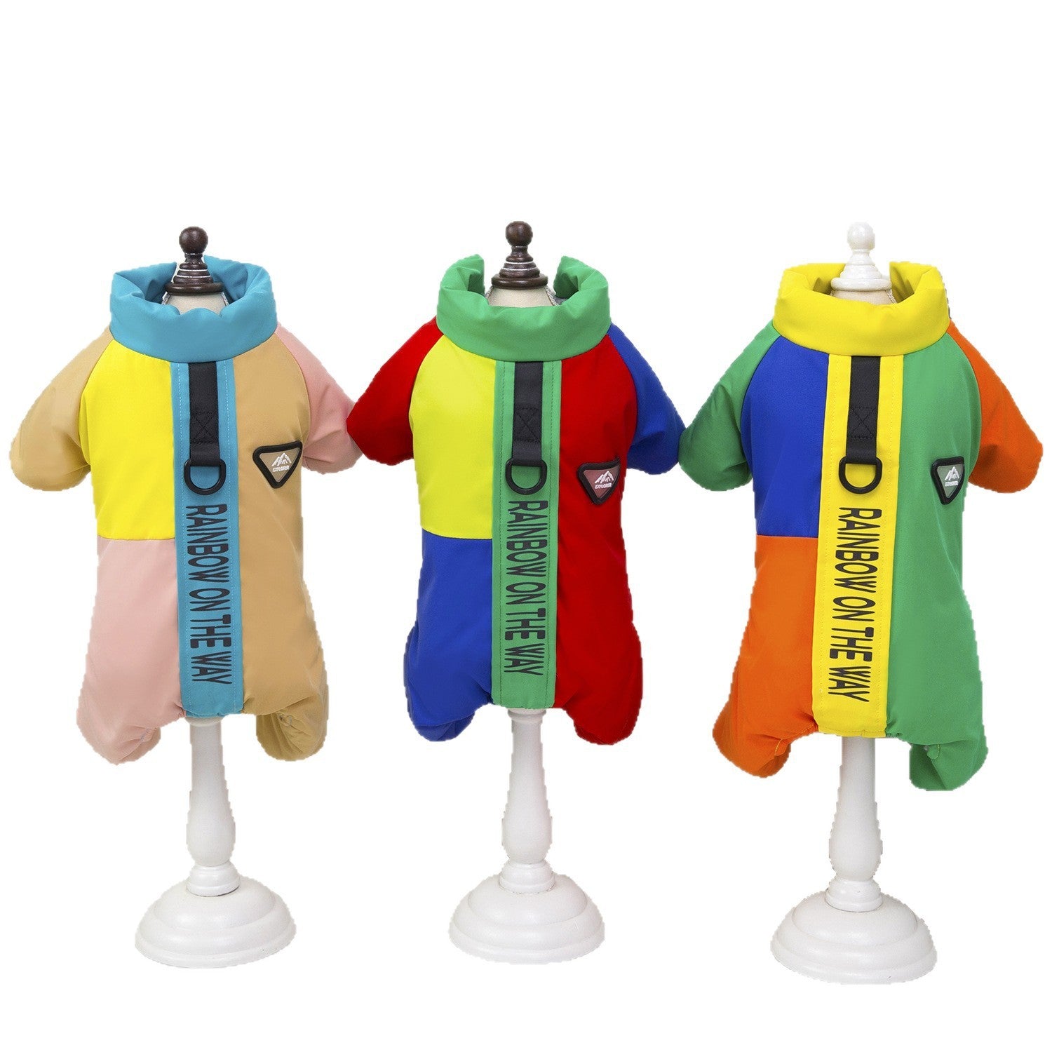 Abrigo impermeable para perros con patas - Rainbow