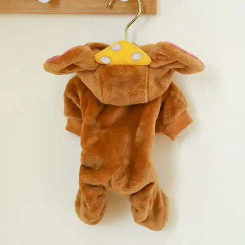 Hondenjas 4 Poten Fleece Met Capuchon - Muizenoren