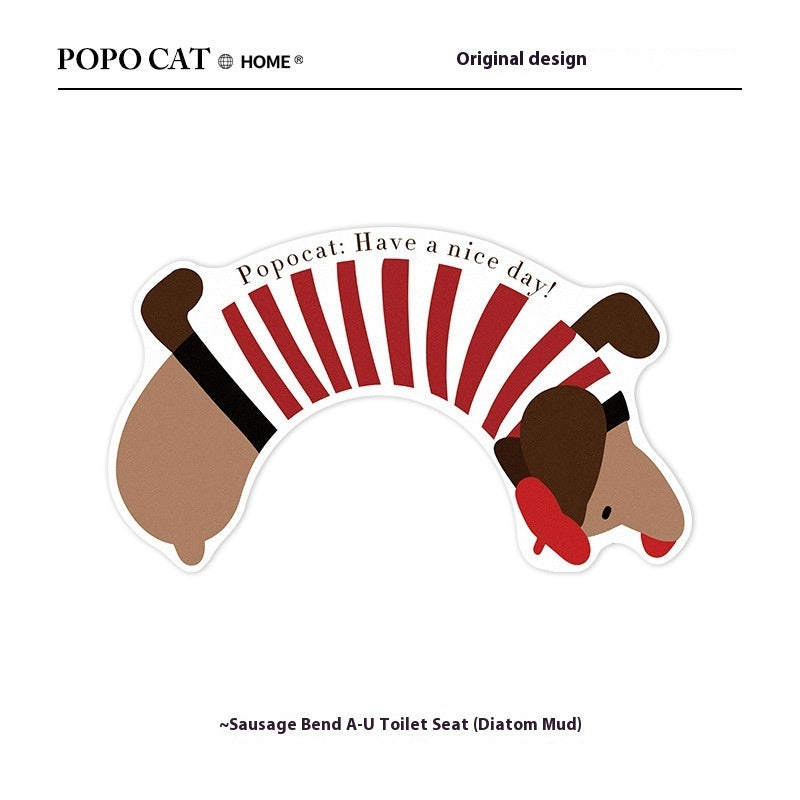 Tappetino Bagno Bassotto Idrorepellente Antiscivolo