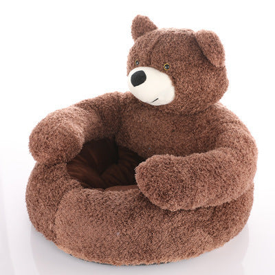 Teddy Bear Dog and Cat Bed – Comfort and Tenderness for Your Four-Legged Friend