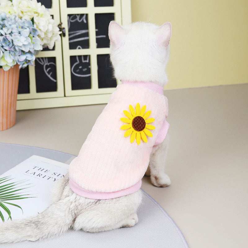 Maglietta Gatto Sunnyflower – Colori Pastello Traspiranti
