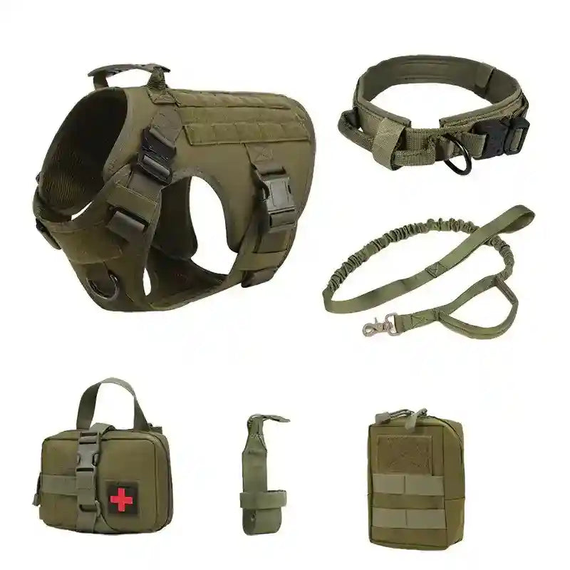 Kit Pettorina Tattica Cani Addestramento con Accessori by Dog Moda