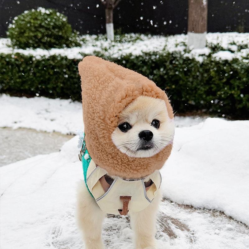 Cappellino in Pile per Cani e Gatti - Regolabile con Velcro by Dog Moda