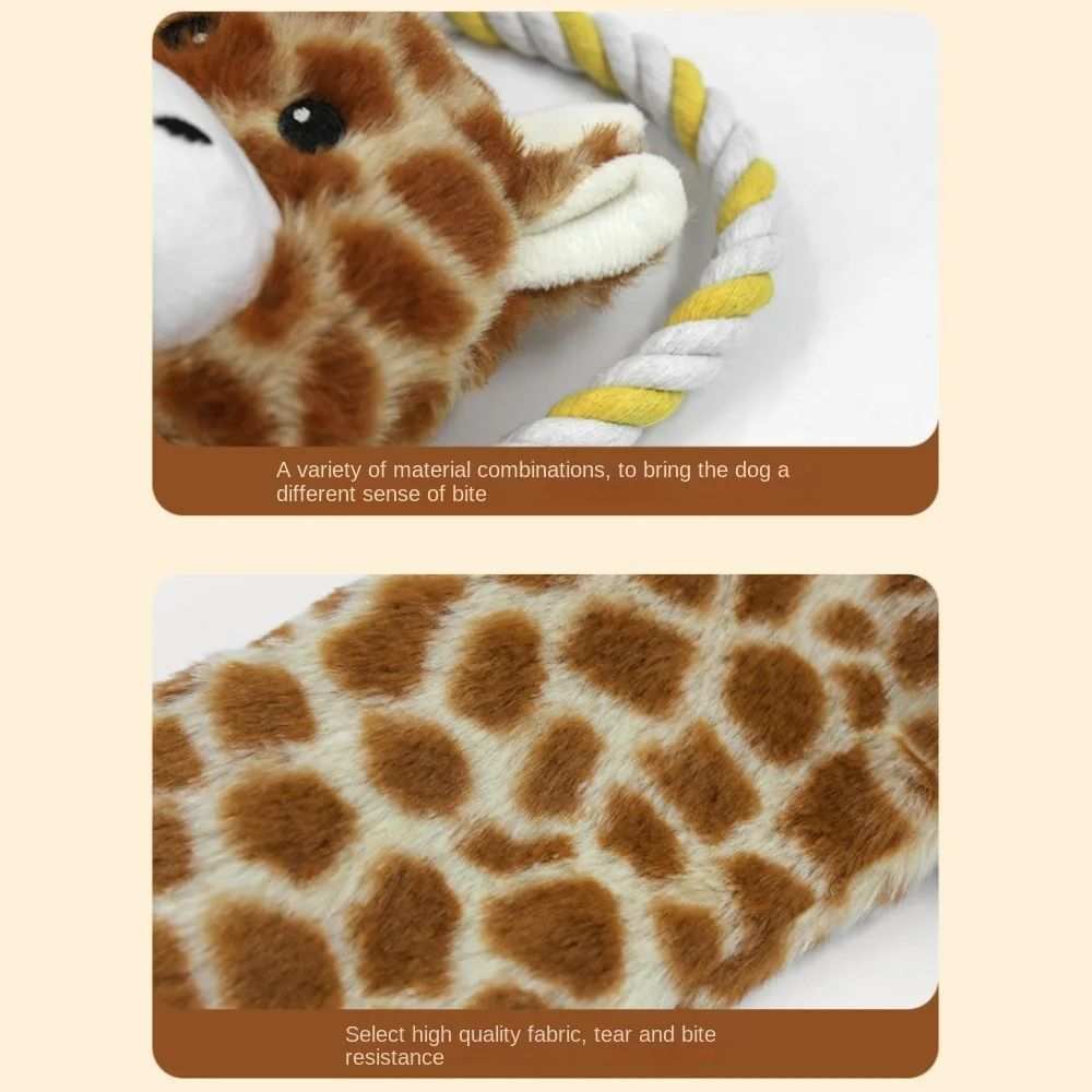 Giocattolo Interattivo per Cani a Forma di Animale con Squeaker – Divertimento Sicuro e Resistente