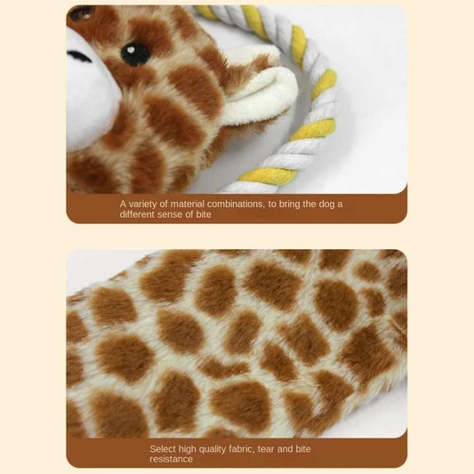 Giocattolo Interattivo per Cani a Forma di Animale con Squeaker – Divertimento Sicuro e Resistente