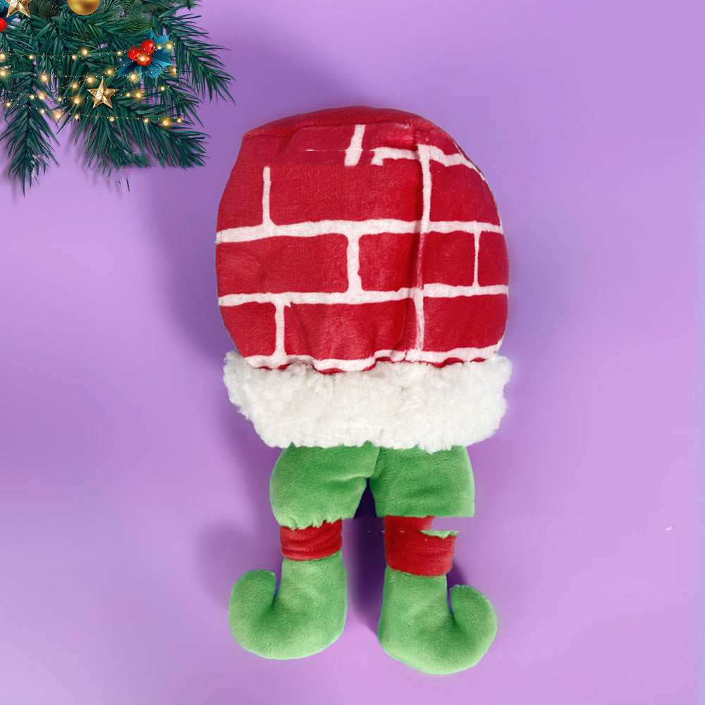 Christmas Plush Toy for Dogs – Fireplace with Festive Characters