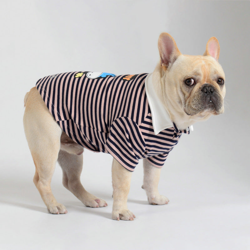 Maglietta per Bulldog e Carlino in cotone "Sunny Cupcake"
