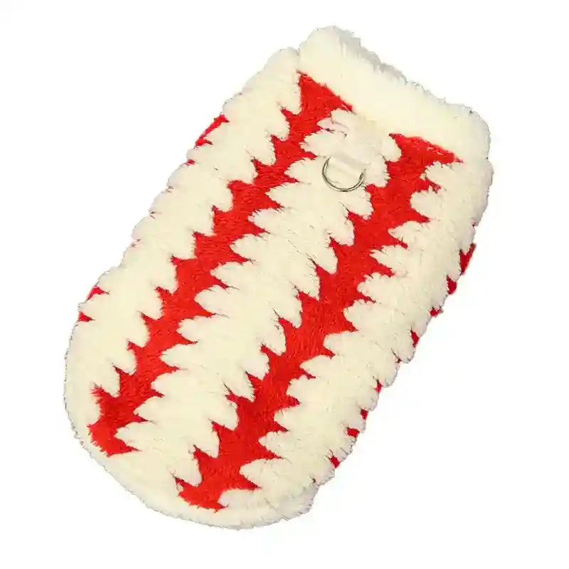 Abrigo de forro polar para perros - Chaleco sin mangas con anillo para correa