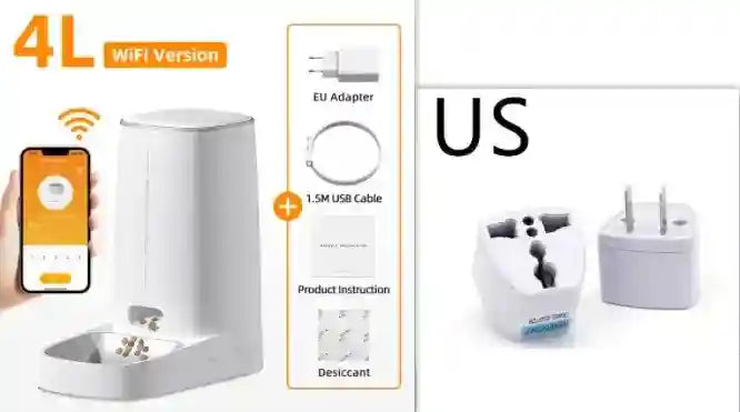 Distributore Automatico Cibo Cani Gatti 4L WiFi by Dog Moda