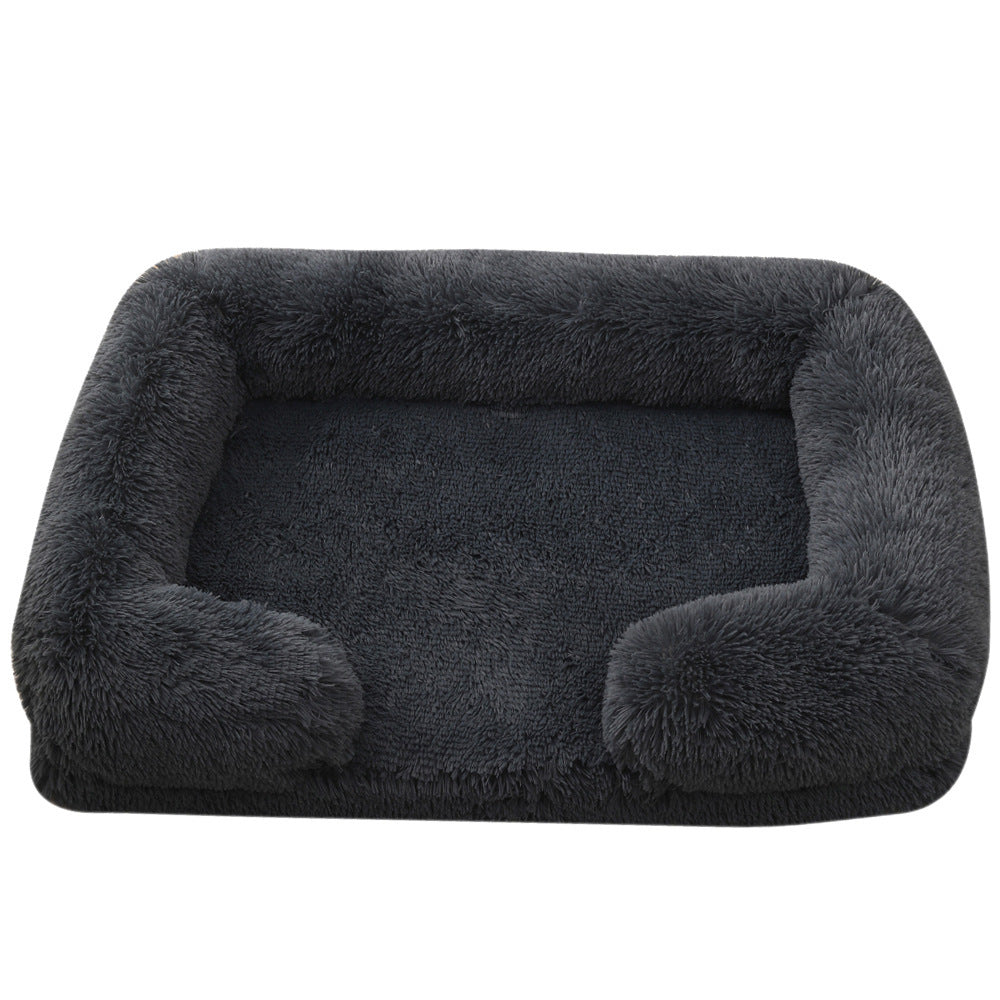Fluffy Rectangular Dog and Cat Bed - The Perfect Winter Nest