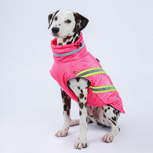 Cappotto Sportivo per Cani con Zip, Riflettenti e Coulisse Antifreddo