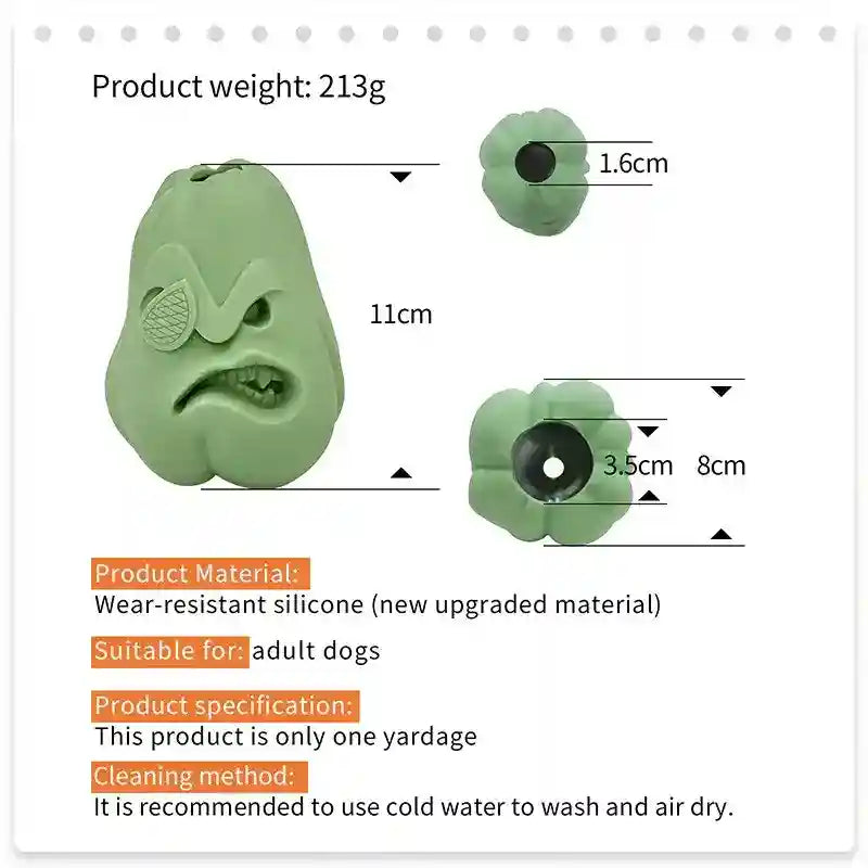 犬用シリコンペペローネおもちゃ - 耐久性スナックディスペンサー