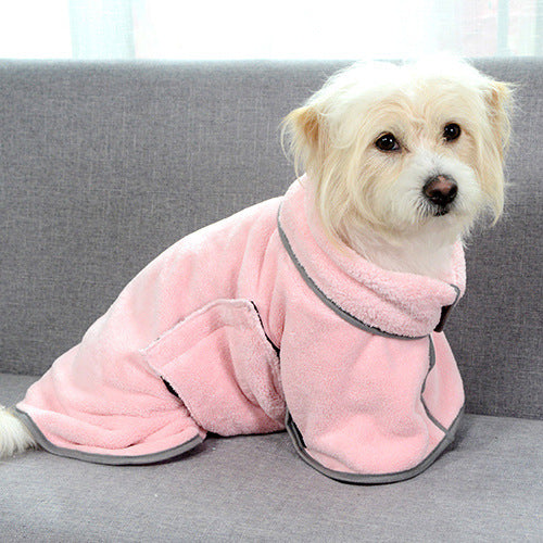 Absorbent and Soft Terry Bathrobe for Dogs and Cats