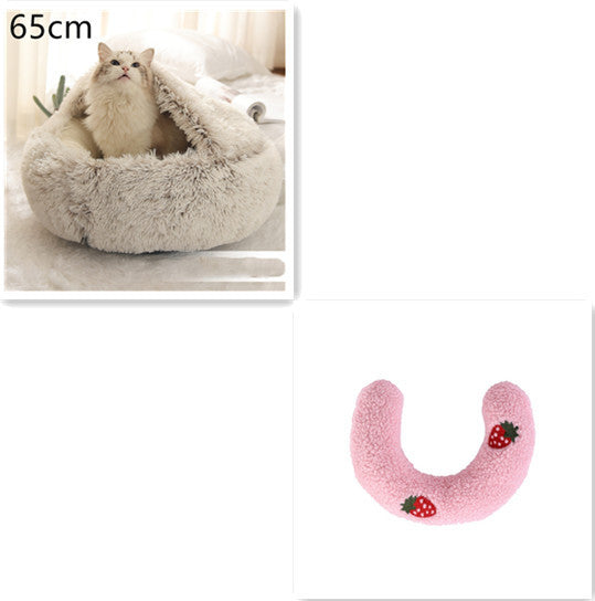 Cuccia Avvolgente "Comfort Ciambella" in Pile con Copertina - Dog Moda