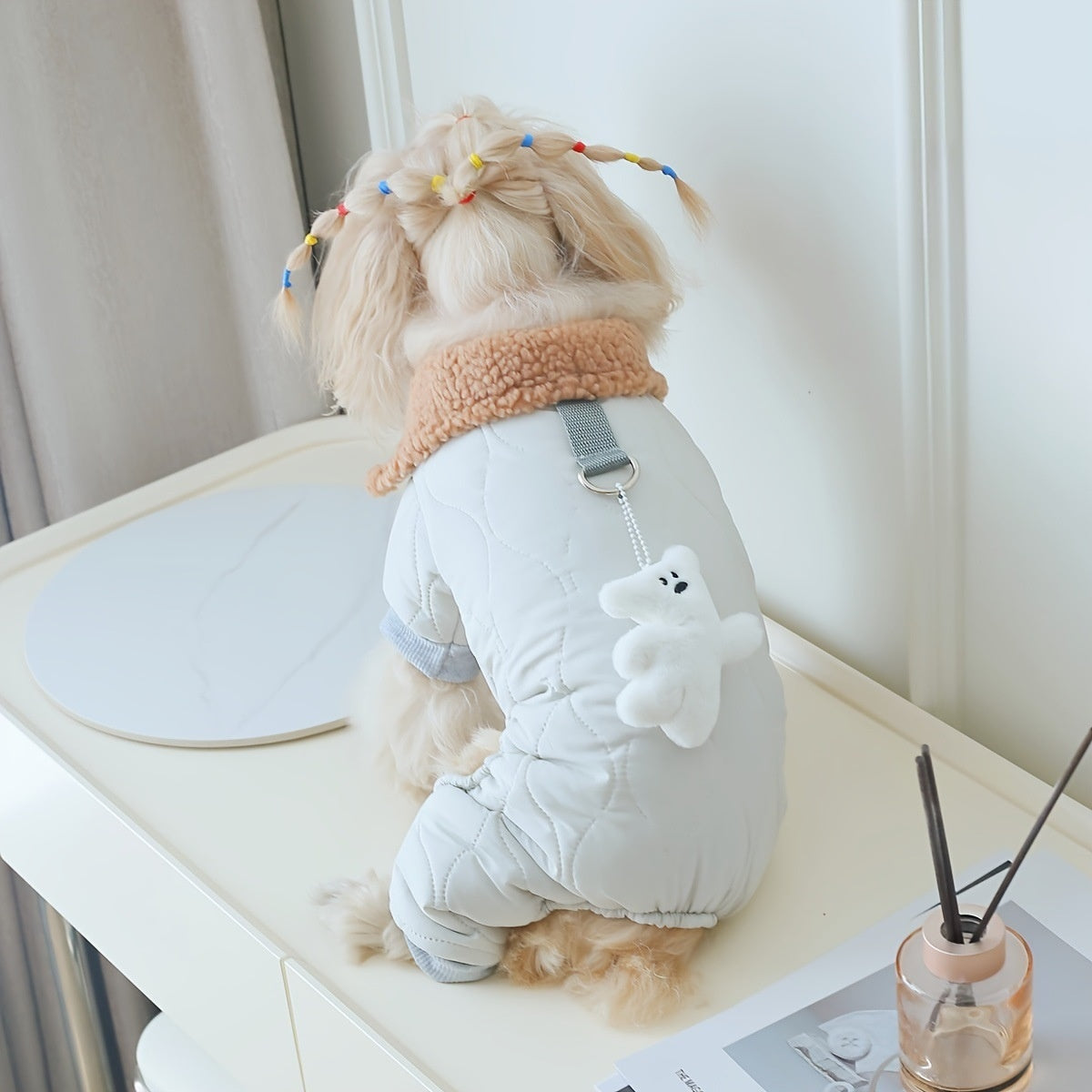 Dapper 4-Legged Waterproof Coat - Fleece and Harness