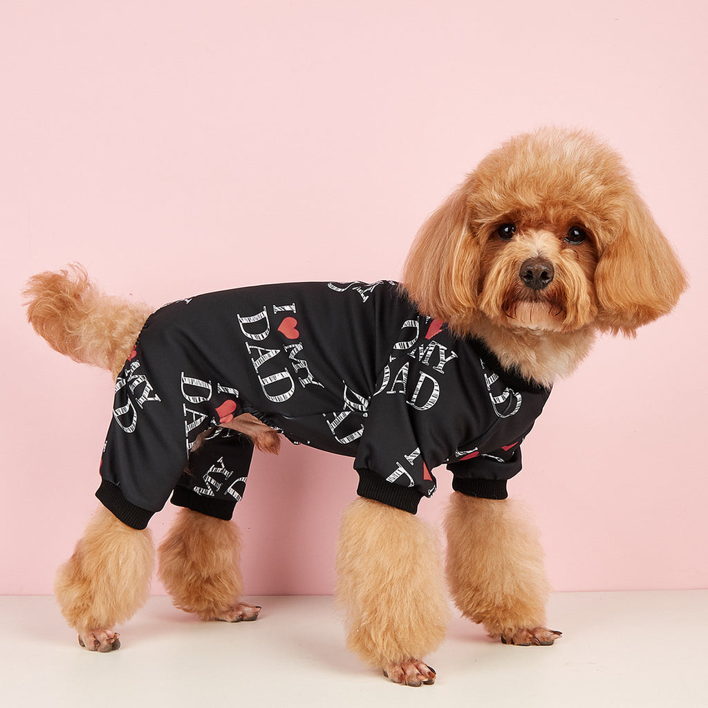 Maglia Cuori d'Amore - I Love My Mom Dad - Dog Moda