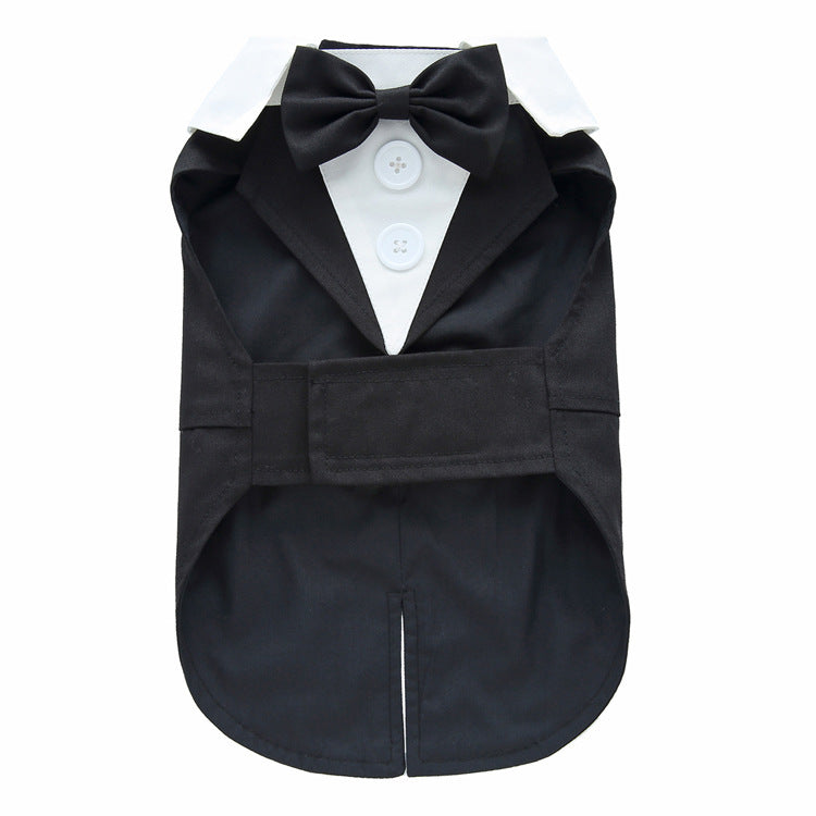 Corduroy or Solid Color Dog Tuxedos – Elegance for Weddings and Special Events