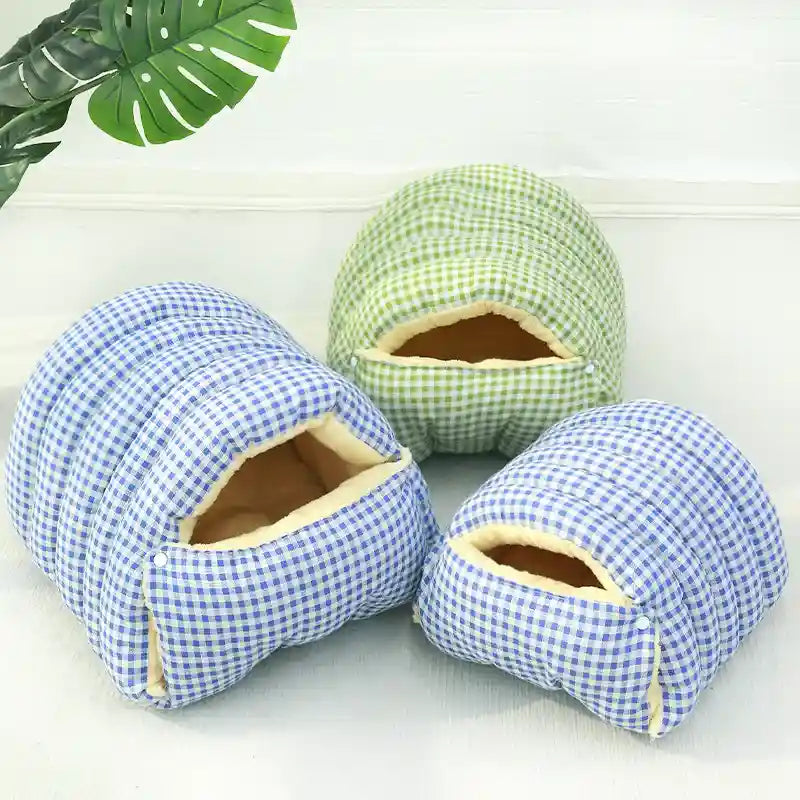 猫と小型犬用セミクローズドトンネルベッド