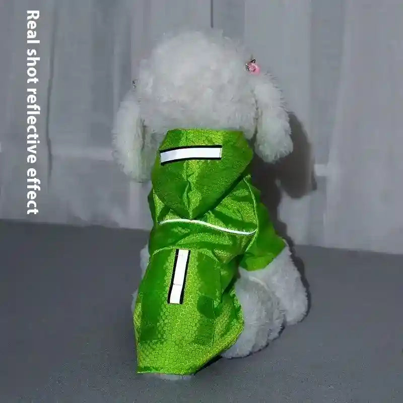 Impermeabile per Cani con Cappuccio | Giacca Antipioggia Cane by Dog Moda