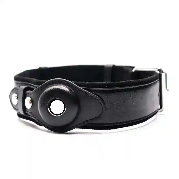 Collare in Pelle con Alloggio Apple AirTag per Cani e Gatti by Dog Moda