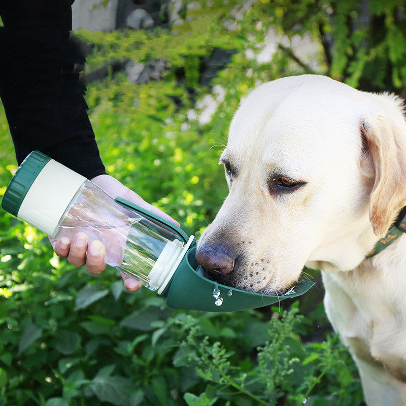 "ZooGalaxy" Double Reservoir Travel Dog Water Bottle