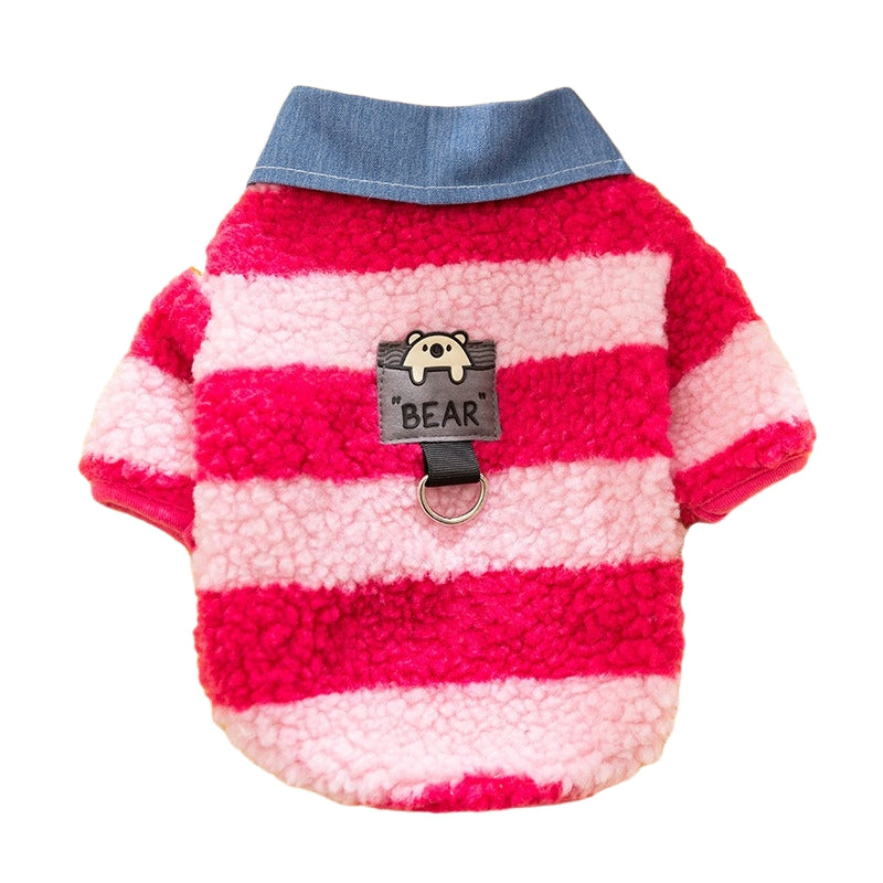 BEAR HIPIPET Lambswool Fleece Dog Hoodie