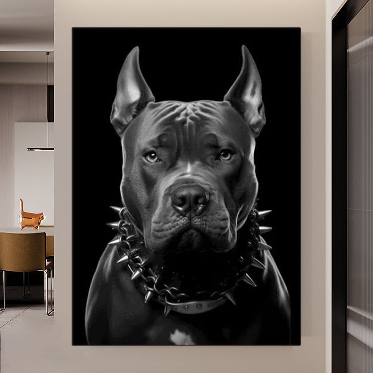 Stampa Artistica Doberman con Pistola - Poster Moderno