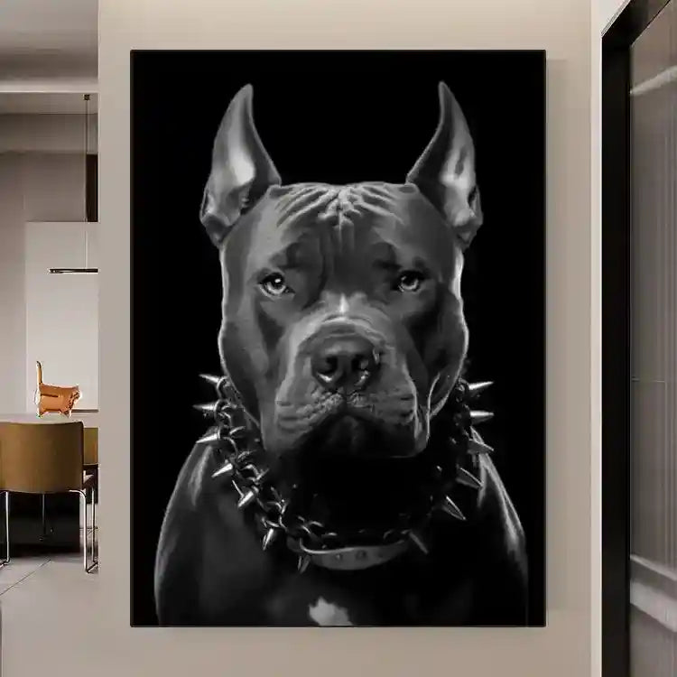 Stampa Artistica Doberman con Pistola - Poster Moderno by Dog Moda