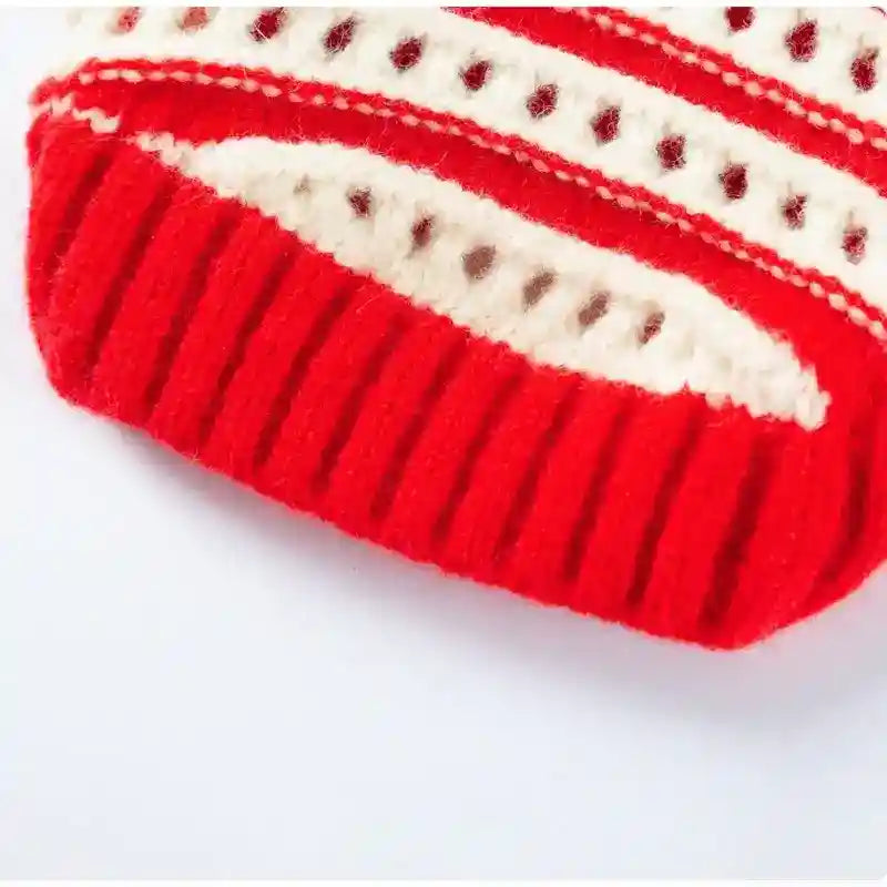 Suéter para Perros y Gatos con Cerezas - Jersey Caliente de Invierno