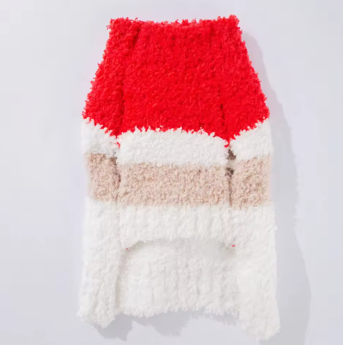 Maglione Babbo Natale per Cani e Gatti - Pile Morbido