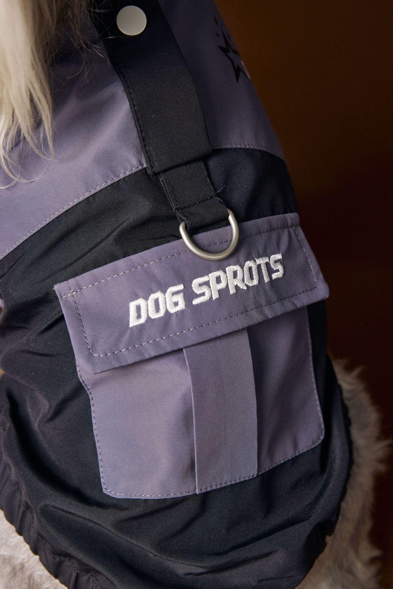 DOG SPORTS Hunde-Regenmantel mit Tasche und Reißverschluss