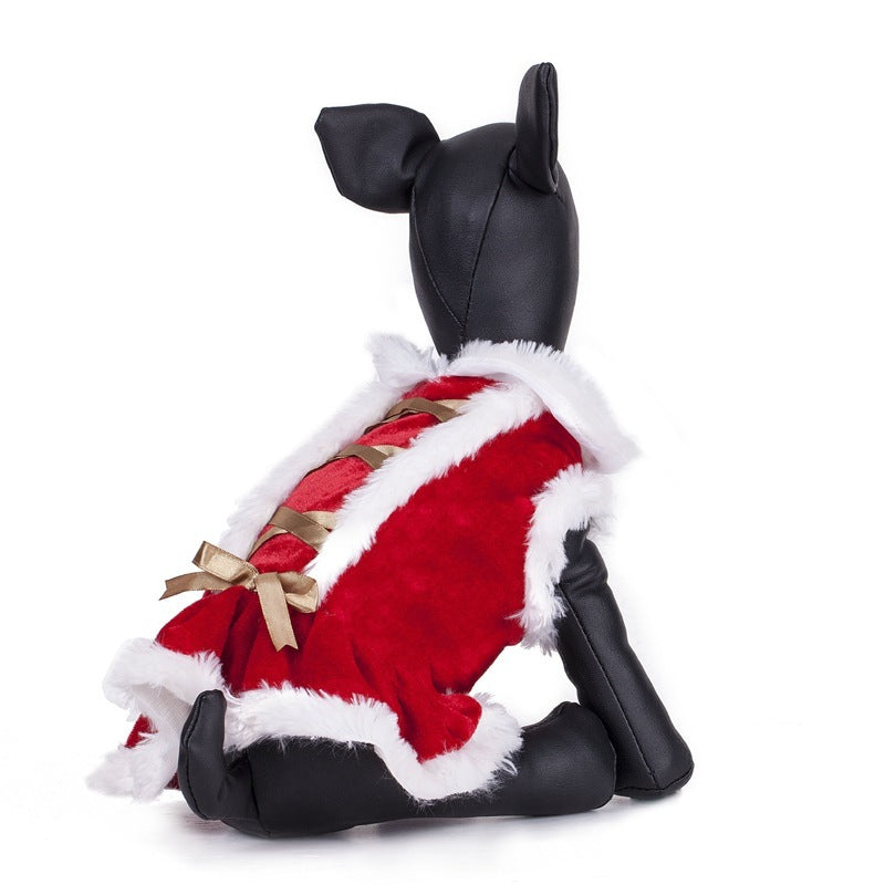 Vestito per cani da Babbo Natale smanicato – Il look perfetto per le festività natalizie