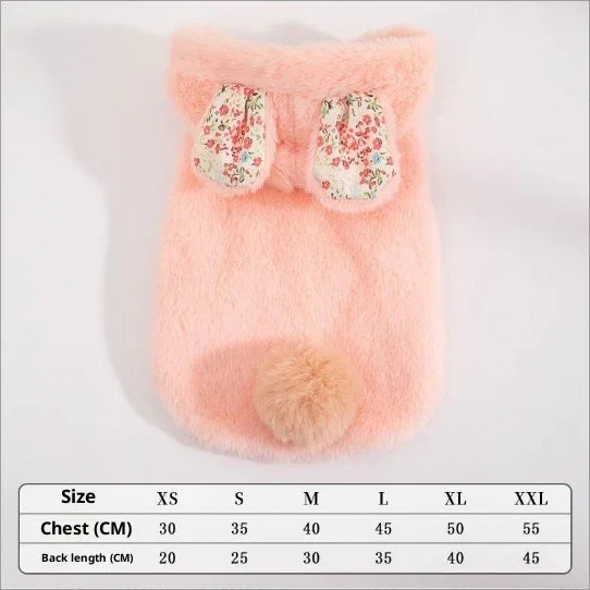 Warmer Hundemantel mit Bauchverschluss